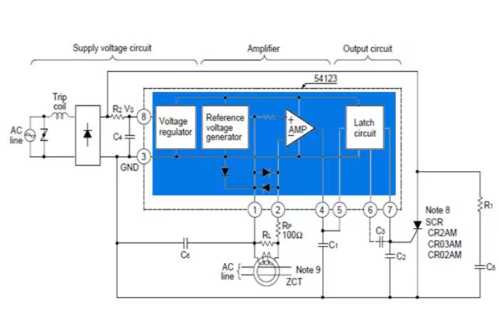 D54123 漏电保护电路介绍及应用